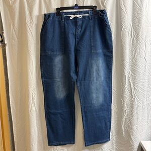 Jeans with Drawstring. Size 3X.